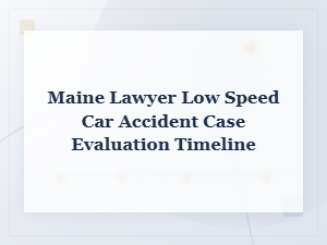 Free Maine Low-Speed Car Accident Case Review Timeline